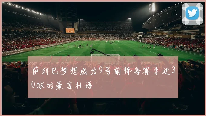 萨利巴梦想成为9号前锋每赛季进30球的豪言壮语